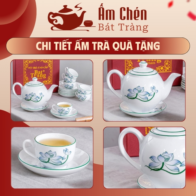 Chi tiết các sản phẩm trong bộ trà VT-21
