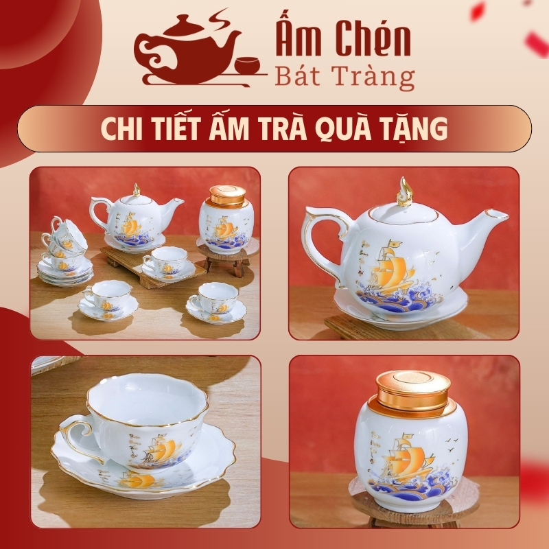 Chi tiết các sản phẩm trong bộ trà VT-30
