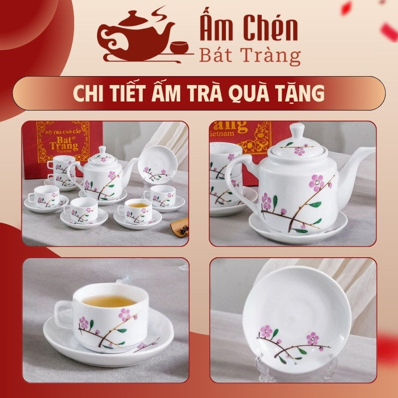 Chi tiết các sản phẩm trong bộ trà